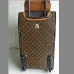 LV Eole 60 Vintage Trolley Luggage Brown Monogram Coated Canvas with Leather and Gold Hardware #RTKC-1 - Image 8