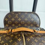 LV Eole 60 Vintage Trolley Luggage Brown Monogram Coated Canvas with Leather and Gold Hardware #RTKC-1 - Image 6