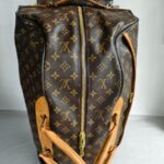 LV Eole 60 Vintage Trolley Luggage Brown Monogram Coated Canvas with Leather and Gold Hardware #RTKC-1 - Image 4