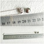 Mikimoto Necklace 18k White Gold with Diamond and Black Tahiti Pearl Jewellery #RTSK-9 - Image 7