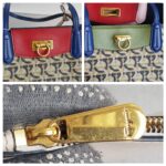 Salvatore Ferragamo Shopper Coated Canvas with Gold Hardware #RSSU-10 - Image 15