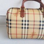 Burberry Boston Bag Light Cream/brown Coated Canvas/Leather and Gold Hardware #RTTT-4 - Image 5