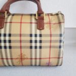 Burberry Boston Bag Light Cream/brown Coated Canvas/Leather and Gold Hardware #RTTT-4 - Image 6