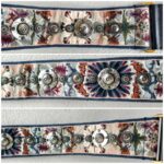 C Dior Embroidery Canvas Leather with Gold Hardware #ROLS-4 - Image 4