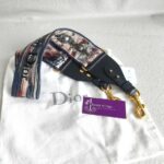 C Dior Embroidery Canvas Leather with Gold Hardware #ROLS-4 - Image 2