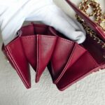 Chanel Mini Wallet on Chain Burgundy Lambskin with Light Gold Hardware #ROUS-1 - Image 7