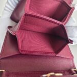 Chanel Mini Wallet on Chain Burgundy Lambskin with Light Gold Hardware #ROUS-1 - Image 18