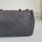 Chanel New Chic Flap Shoulder Bag Grey Calfskin with Antique Silver Hardware #RERC-5 - Image 6