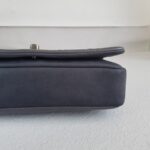 Chanel New Chic Flap Shoulder Bag Grey Calfskin with Antique Silver Hardware #RERC-5 - Image 12