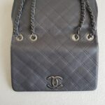 Chanel New Chic Flap Shoulder Bag Grey Calfskin with Antique Silver Hardware #RERC-5 - Image 19