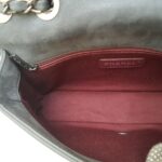 Chanel New Chic Flap Shoulder Bag Grey Calfskin with Antique Silver Hardware #RERC-5 - Image 26