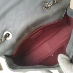 Chanel New Chic Flap Shoulder Bag Grey Calfskin with Antique Silver Hardware #RERC-5 - Image 29