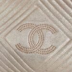 Chanel O'Case Clutch Metallic Gold Leather with Silver Hardware #ROER-9 - Image 13