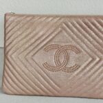 Chanel O'Case Clutch Metallic Gold Leather with Silver Hardware #ROER-9 - Image 3