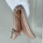 Chanel O'Case Clutch Metallic Gold Leather with Silver Hardware #ROER-9 - Image 8