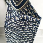 Christian Dior Book Tote Large Blue Canvas with Leather and Gold Hardware #ROUS-3 - Image 17