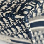 Christian Dior Book Tote Large Blue Canvas with Leather and Gold Hardware #ROUS-3 - Image 14