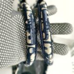 Christian Dior Book Tote Large Blue Canvas with Leather and Gold Hardware #ROUS-3 - Image 26