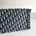 Christian Dior Book Tote Large Blue Canvas with Leather and Gold Hardware #ROUS-3 - Image 10