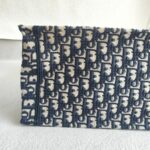 Christian Dior Book Tote Large Blue Canvas with Leather and Gold Hardware #ROUS-3 - Image 9