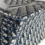 Christian Dior Book Tote Large Blue Canvas with Leather and Gold Hardware #ROUS-3 - Image 11