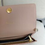 Christian Dior Caro Pouch with Chain Beige Lambskin with Gold Hardware #ROUU-1 - Image 14