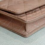 Christian Dior Caro Pouch with Chain Beige Lambskin with Gold Hardware #ROUU-1 - Image 11