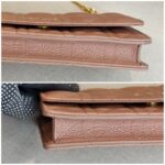 Christian Dior Caro Pouch with Chain Beige Lambskin with Gold Hardware #ROUU-1 - Image 10