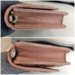 Christian Dior Caro Pouch with Chain Beige Lambskin with Gold Hardware #ROUU-1 - Image 9