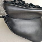 Dior Saddle Bag Black Leather with Black Hardware #ROLS-3 - Image 7