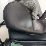 Dior Saddle Bag Black Leather with Black Hardware #ROLS-3 - Image 14