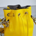 Fendi Mon Tresor Small Bucket Bag Yellow Calf Leather and Silver Hardware #RTYR-2 - Image 16
