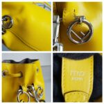 Fendi Mon Tresor Small Bucket Bag Yellow Calf Leather and Silver Hardware #RTYR-2 - Image 15