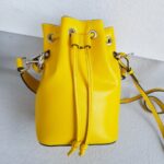 Fendi Mon Tresor Small Bucket Bag Yellow Calf Leather and Silver Hardware #RTYR-2 - Image 3