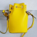 Fendi Mon Tresor Small Bucket Bag Yellow Calf Leather and Silver Hardware #RTYR-2 - Image 4