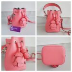 Fendi Mon Tresor Small Bucket Bag Pink Calf Leather and Silver Hardware #RKYR-3 - Image 2