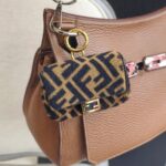 Fendi Nano Baguette Crossbody bagWaist bagBag charm and Gold Hardware #RTTU-2