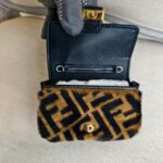 Fendi Nano Baguette Crossbody bag/Waist bag/Bag charm and Gold Hardware #RTTU-2 - Image 9