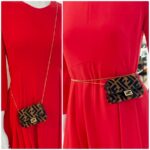 Fendi Nano Baguette Crossbody bag/Waist bag/Bag charm and Gold Hardware #RTTU-2 - Image 14