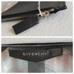 Givenchy Antigona Madonna Clutch Black Coated Canvas with Silver Hardware #RYCU-2 - Image 11
