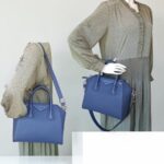 Givenchy Antigona Midnight Blue Goatskin with Silver Hardware #RYRK-1 - Image 26