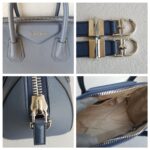 Givenchy Antigona Midnight Blue Goatskin with Silver Hardware #RYRK-1 - Image 19