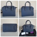 Givenchy Antigona Midnight Blue Goatskin with Silver Hardware #RYRK-1 - Image 2