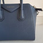 Givenchy Antigona Midnight Blue Goatskin with Silver Hardware #RYRK-1 - Image 4