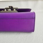 Gucci Padlock Bag Small Purple Smooth Leather Embroidered Tiger and Strawberry with Antique Silver Hardware #RUTT-1 - Image 10