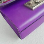 Gucci Padlock Bag Small Purple Smooth Leather Embroidered Tiger and Strawberry with Antique Silver Hardware #RUTT-1 - Image 11