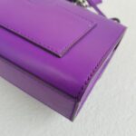 Gucci Padlock Bag Small Purple Smooth Leather Embroidered Tiger and Strawberry with Antique Silver Hardware #RUTT-1 - Image 14