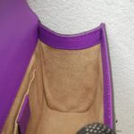 Gucci Padlock Bag Small Purple Smooth Leather Embroidered Tiger and Strawberry with Antique Silver Hardware #RUTT-1 - Image 25