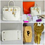 Hermes Birkin 25cm Mushroom Togo Leather with Gold Plated Hardware #ROEK-1 - Image 2