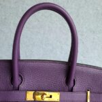 Hermes Birkin 30cm Purple Togo Leather with Gold Plated Hardware #RTRT-1 - Image 15